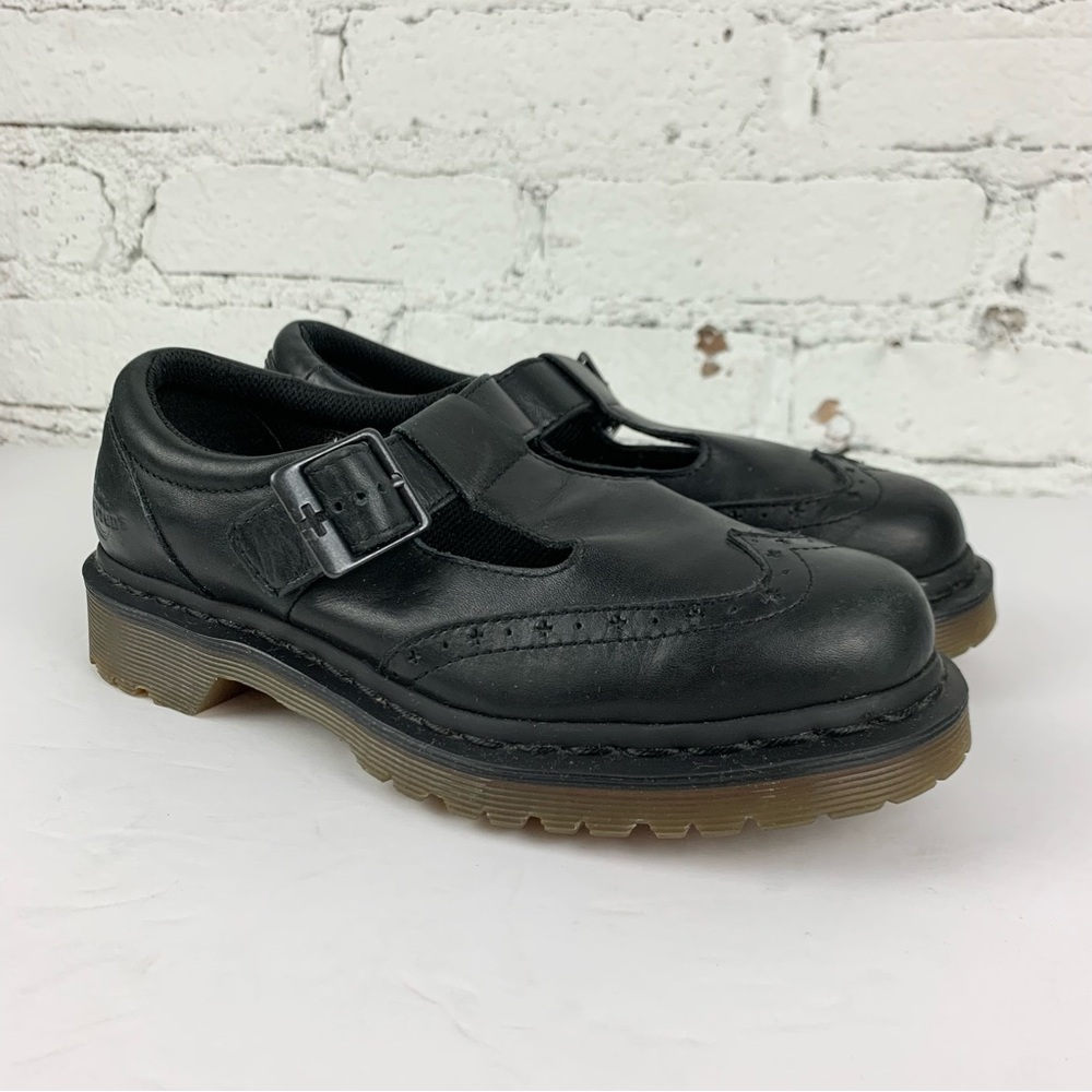 Dr. Martens Black Leather Flats - Picture 6 of 12